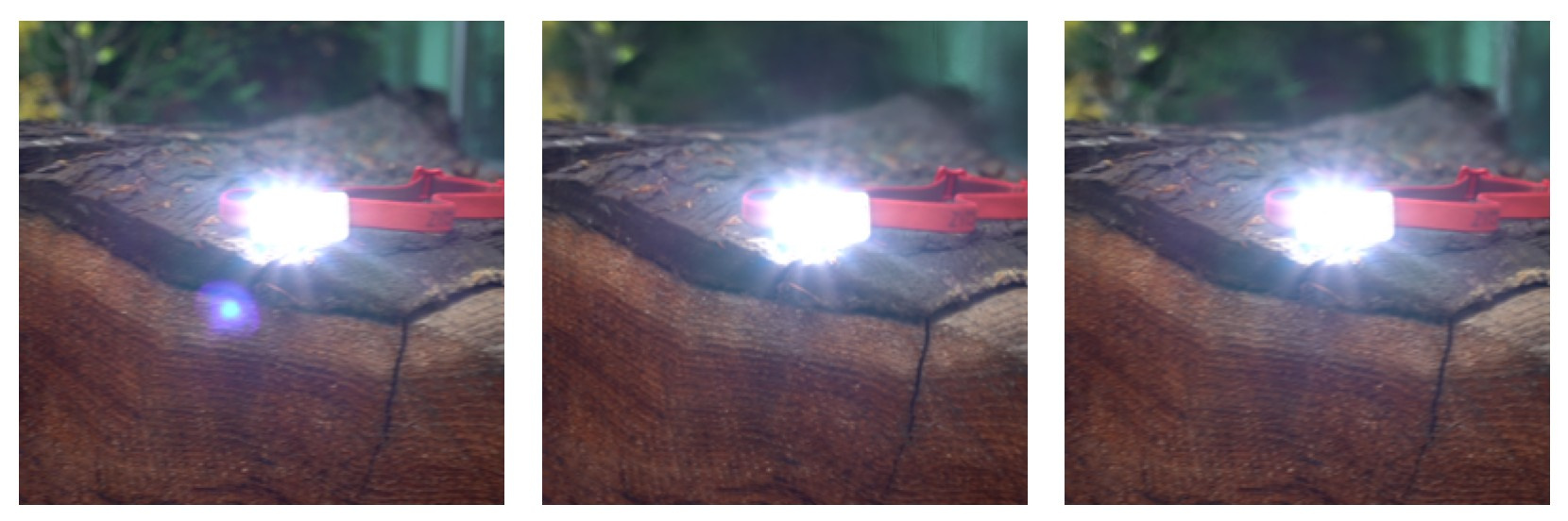 3DGS and deformable 3DGS fail to reconstruct lens flares